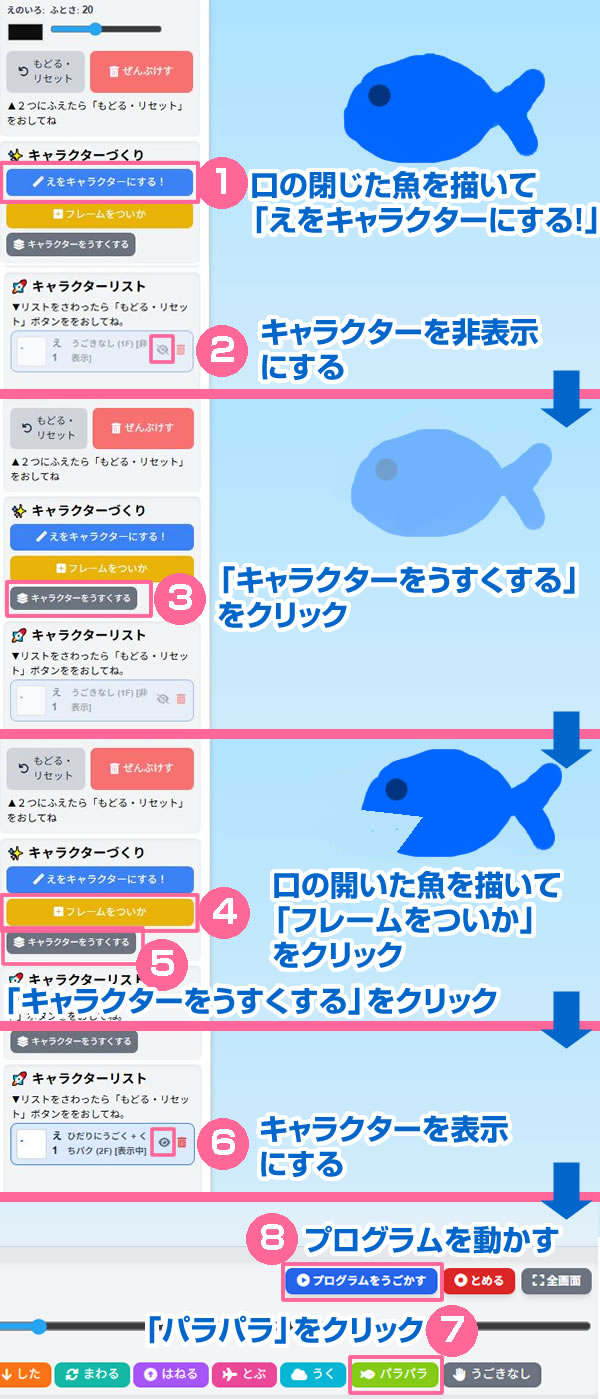 魚アニメーション